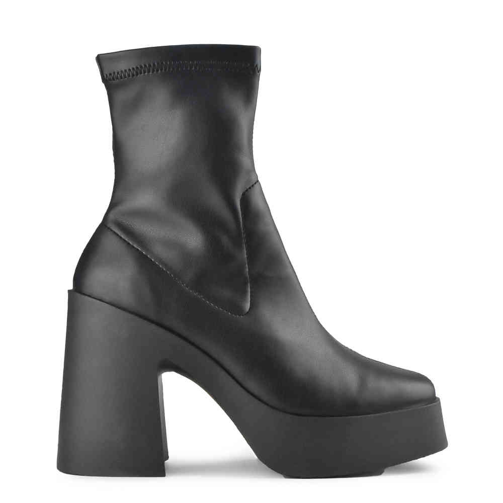 Altercore - Victoria Bottes de plate-forme - Noir